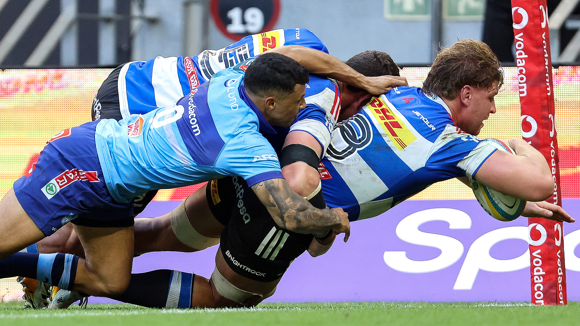 Evan Roos try Stormers v Bulls
