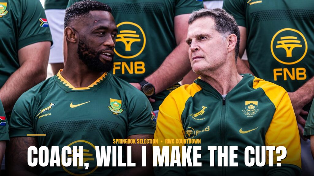 Siya Kolisi and Rassie Erasmus